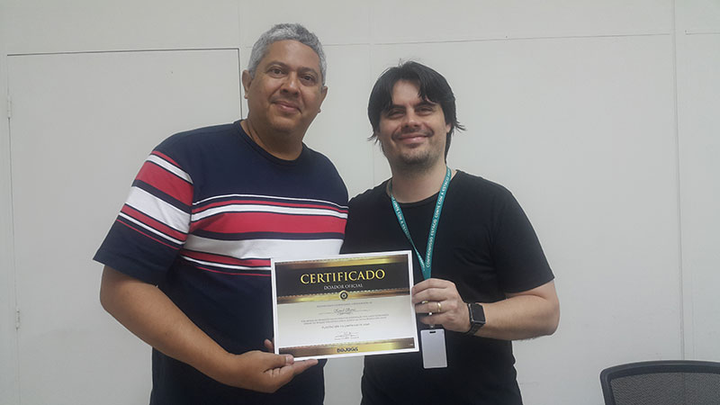 Uma das primeiras doações para o Bojogá